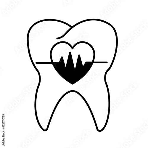 Teeth pain Vector Icon

