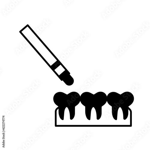 Teeth whitening Vector Icon

