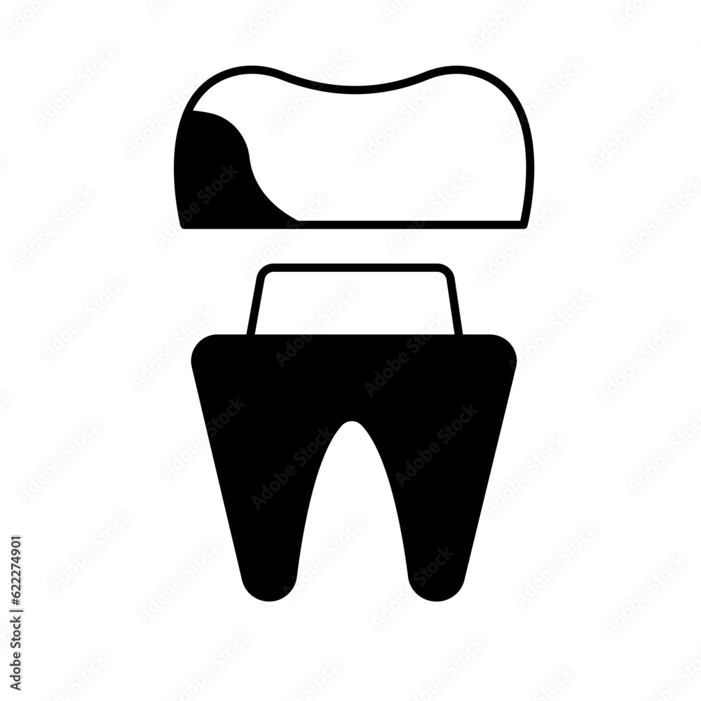 Artificial tooth Vector Icon
Artificial tooth Vector Icon