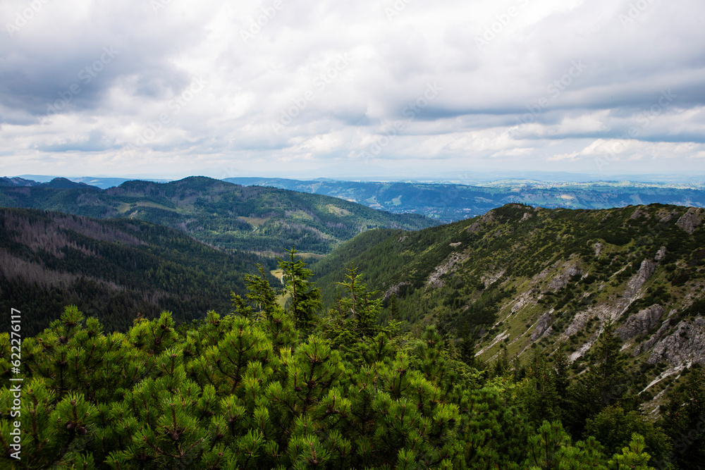 Beautiful view on the snow Tatry. Zakopane, Giewont, Kasprowy Wierch, Swinica, Rysy, Kresanica