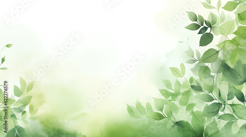 Wallpaper Mural green leaves on a branch Torontodigital.ca