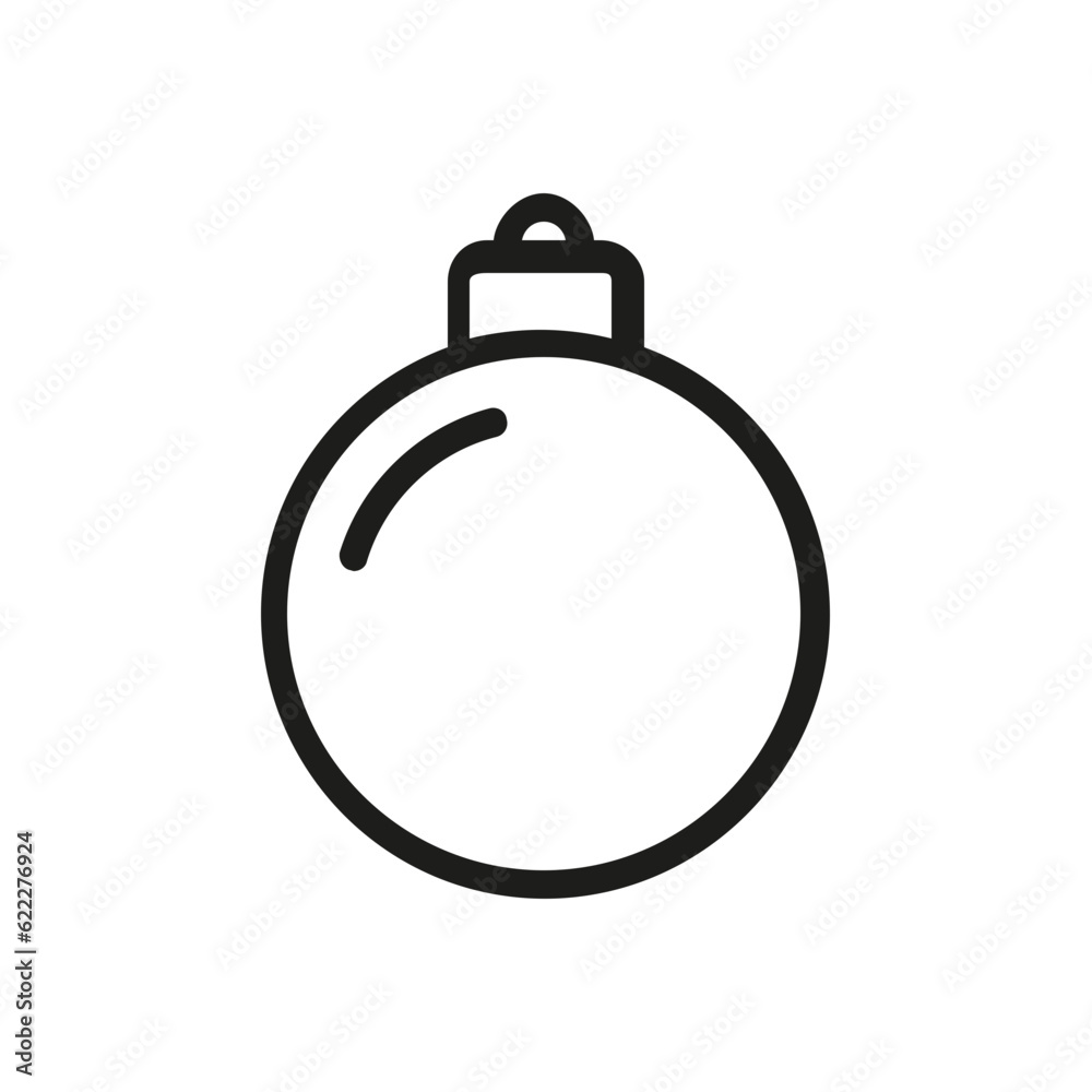 Christmas tree ball icon Christmas tree ball icon