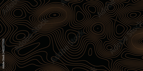 Topographic map background geographic line map with elevation assignments. The black on white contours vector topography stylized height of the lines map.