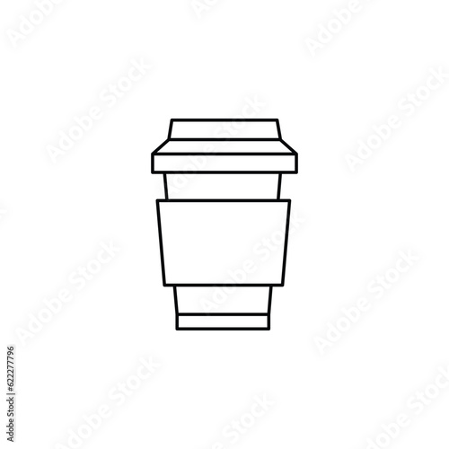 drink cup icon with white background