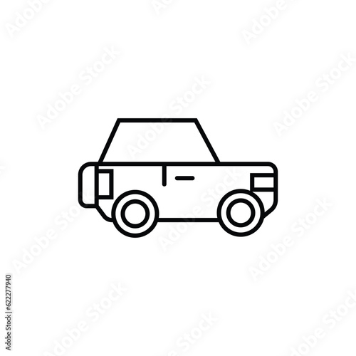 car classic or modern icon on white background
