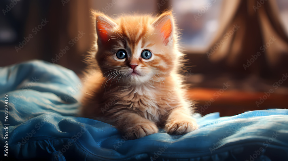 A charming cute little Cat -  AI generated.