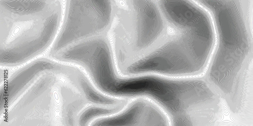 Topographic map background geographic line map with elevation assignments. The black on white contours vector topography stylized height of the lines map.