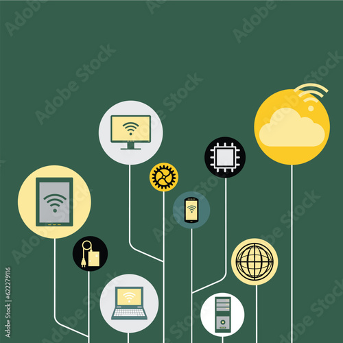 llustration of  Mobile devices symbol.