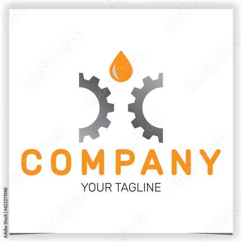 oil gear logo premium elegant template vector eps 10