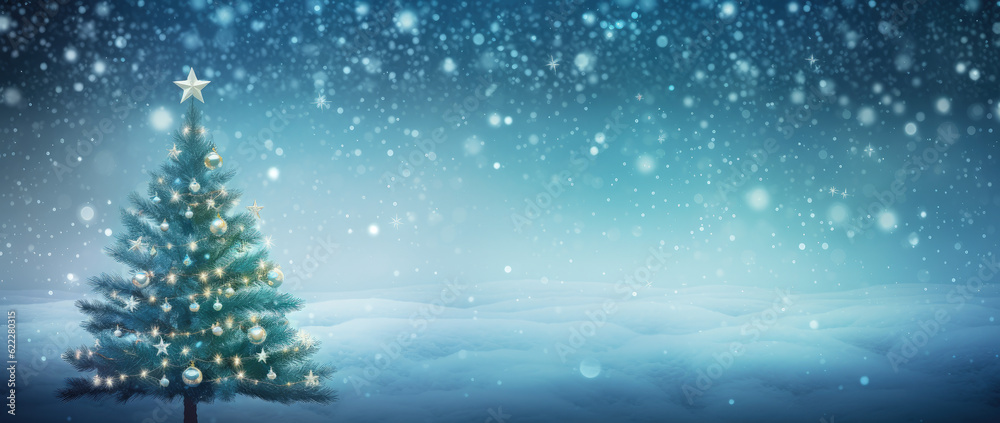 Christmas Tree Beautiful Decoration Winter Wonderland – Generative Ai Christmas Tree Beautiful Decoration Winter Wonderland – Generative Ai