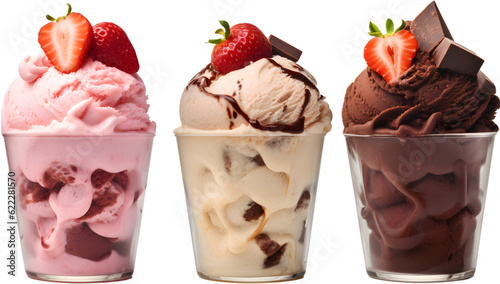 Ice cream on transparent background PNG