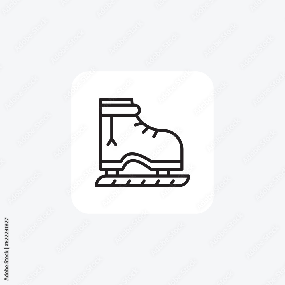 Ice Skates Line Icon