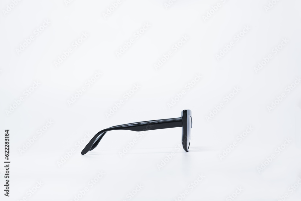 Close-up sunglasses isolated on a white background. Eye protection concept. Close-up sunglasses isolated on a white background. Eye protection concept.