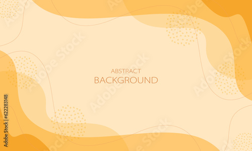 Abstract background with doodle shape and line art