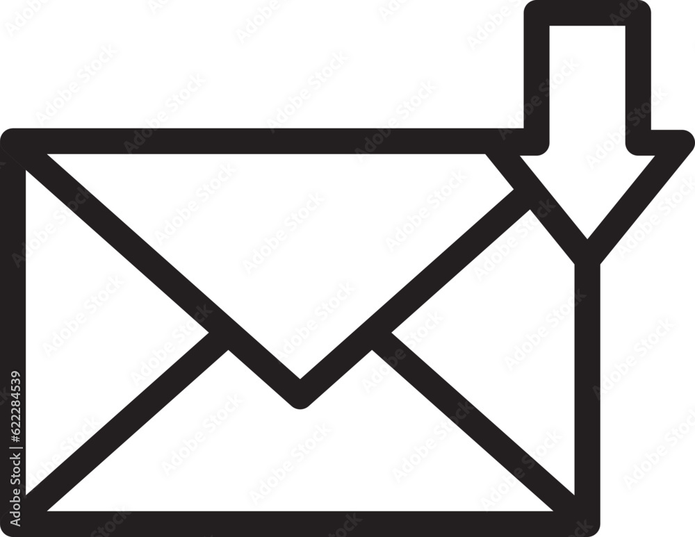 Mail icon vector sign. Letter envelope symbol. Message send to address illustration. Mail icon vector sign. Letter envelope symbol. Message send to address illustration.