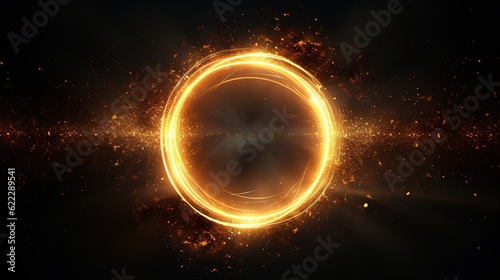 abstract burning number zero 3d art background