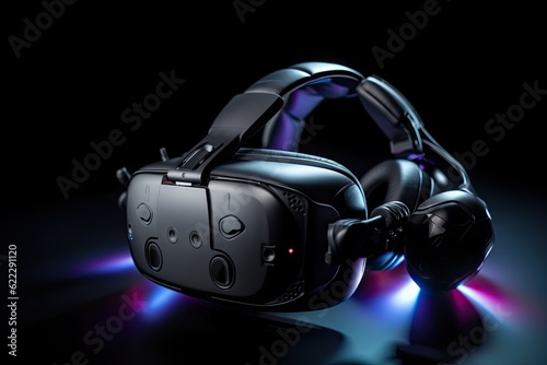 Virtual Reality goggles. AI generative