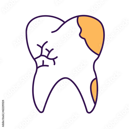 Tooth gum Vector Icon

