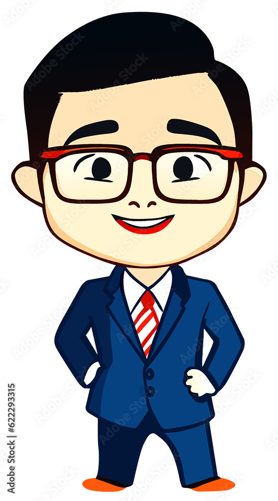 funny cartoon businessman