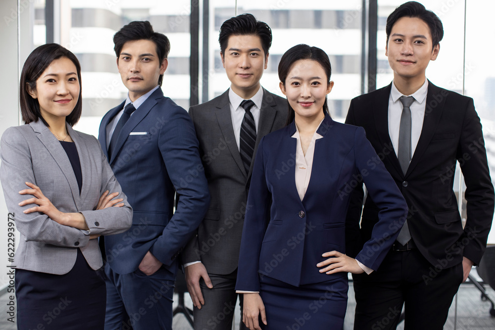 Portrait of confident Chinese business people Portrait of confident Chinese business people