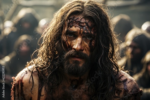 Jesus Christ suffering and humiliation passion for the human being The Lamb of G Fototapeta