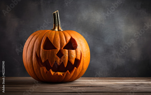 halloween pumpkin on black