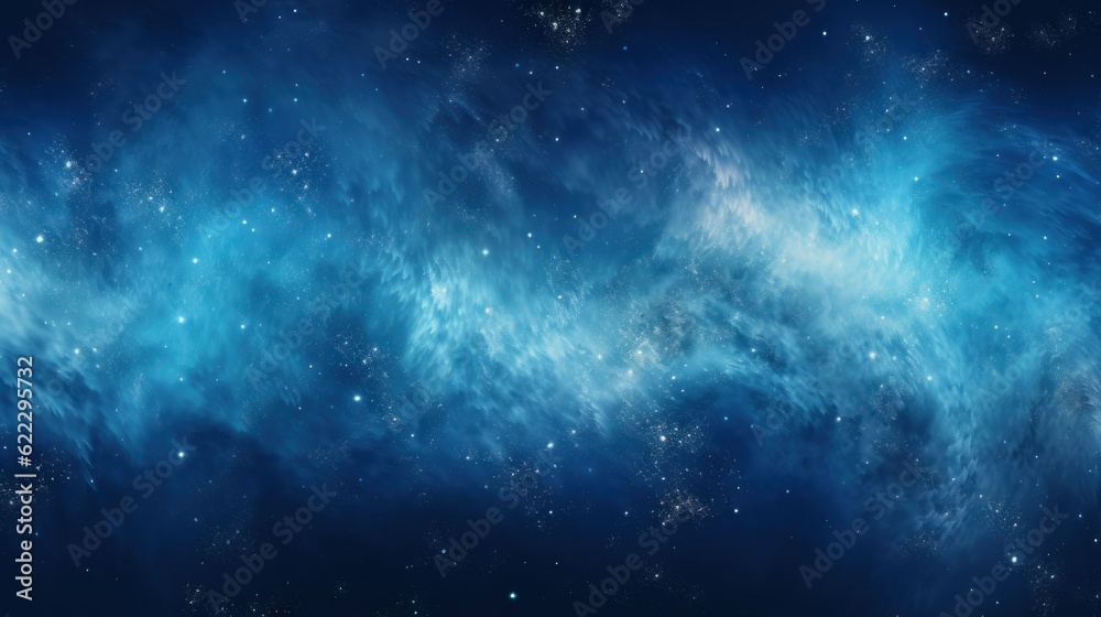 Colorful Blue and White Gradient Galaxy Abstract Background Texture. Generative AI illustration.