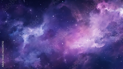 Colorful Purple Gradient Galaxy Abstract Background Texture. Generative AI illustration.