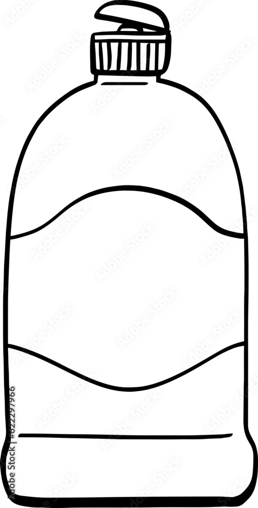 hand drawn bottle illustration. hand drawn bottle illustration.