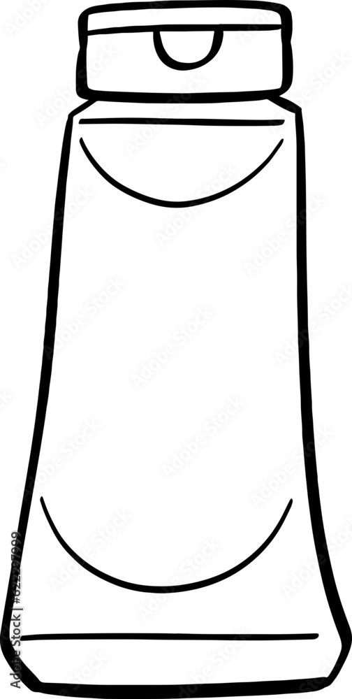 hand drawn bottle illustration. hand drawn bottle illustration.