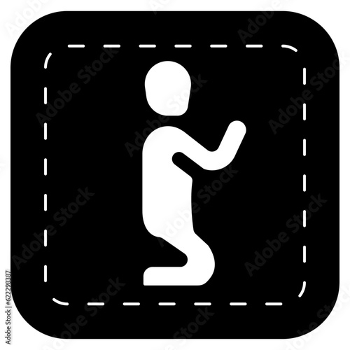 prayer room sign icon