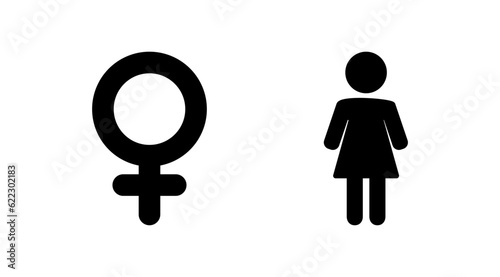 Female icon vector. toilet icon. restroom sign. gender