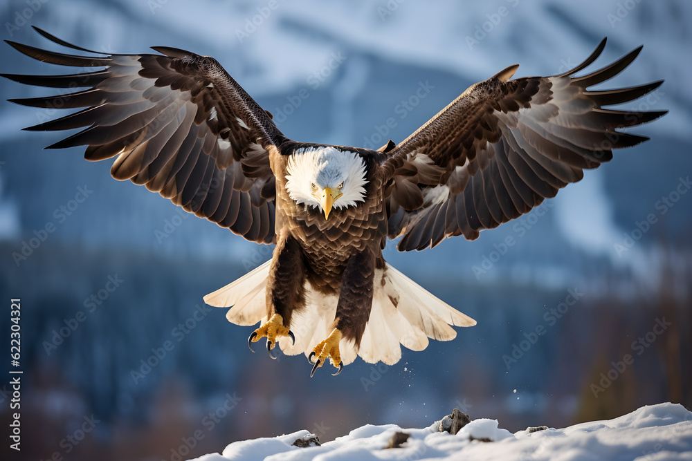 Fototapeta premium american bald eagle
