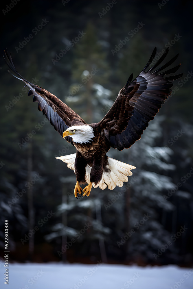 Obraz premium american bald eagle