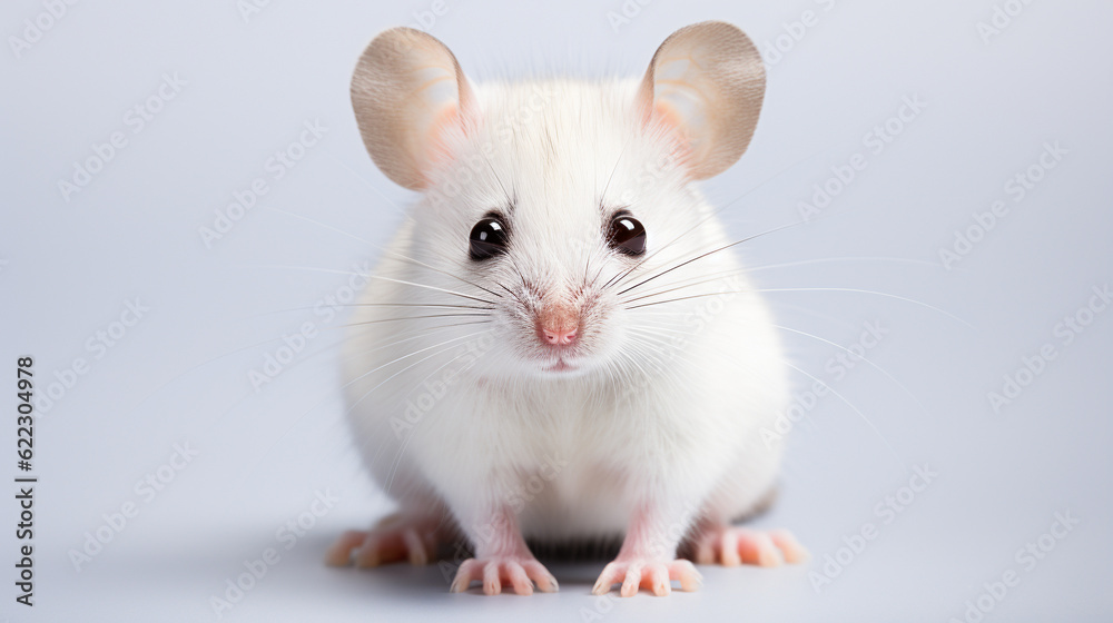 White mouse. Generative Ai