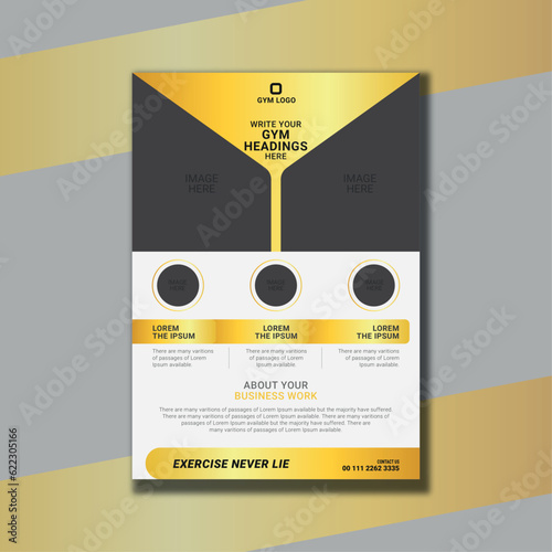 Gym Membership Flyer Design Template