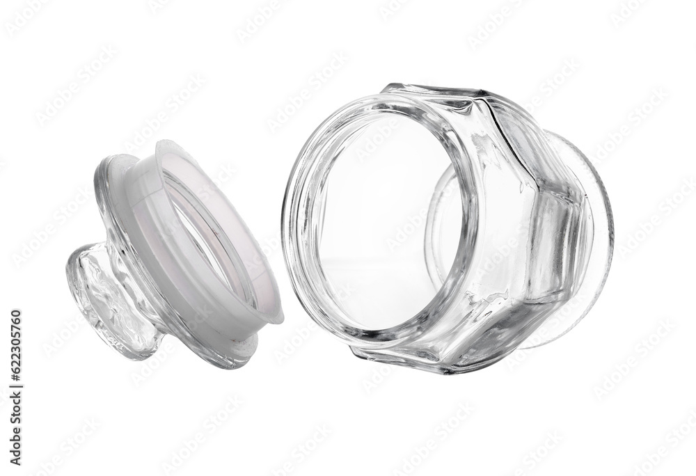 Empty glass jar isolated on transparent png Empty glass jar isolated on transparent png