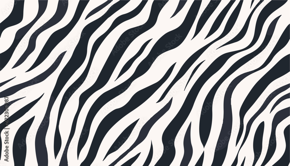 Hand drawn contemporary abstract zebra striped print. Modern fashionable template for design. Hand drawn contemporary abstract zebra striped print. Modern fashionable template for design.