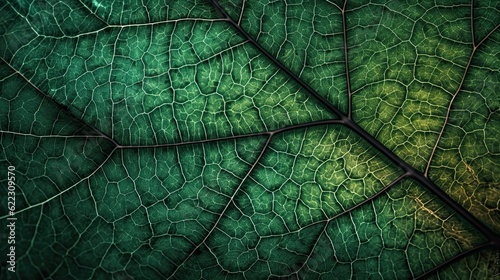 Green leaf texture wallpaper with copy space