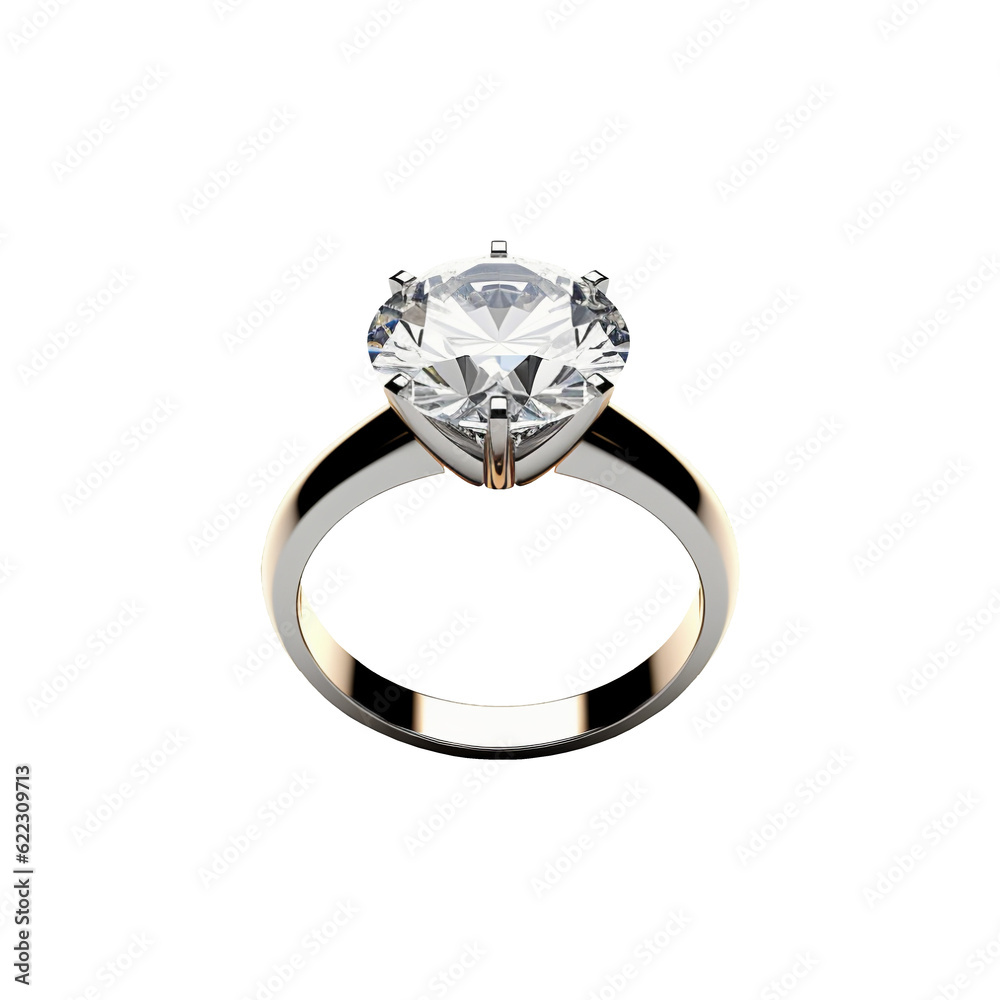 Diamond ring isolated on transparent or white background, png Diamond ring isolated on transparent or white background, png