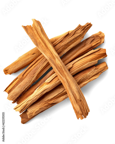 Sandalwood sticks isolated on transparent or white background, png