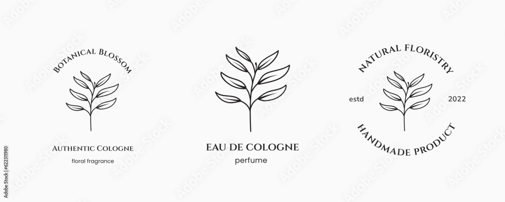 minimal hand drawn of flower logo minimal hand drawn of flower logo