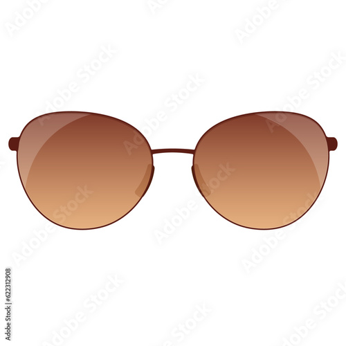 Sunglasses isolated on white. Summer accessories
