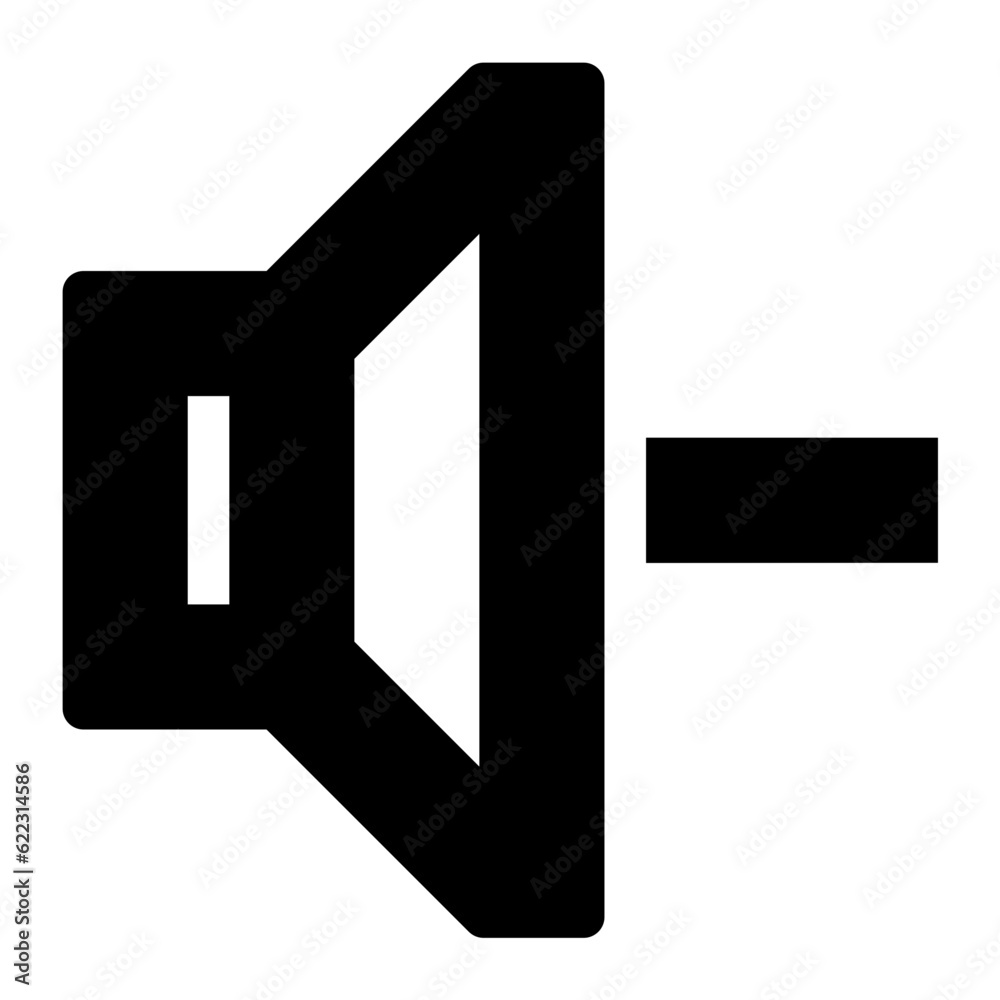 Volume Down icon. Suitable for website UI design Volume Down icon. Suitable for website UI design