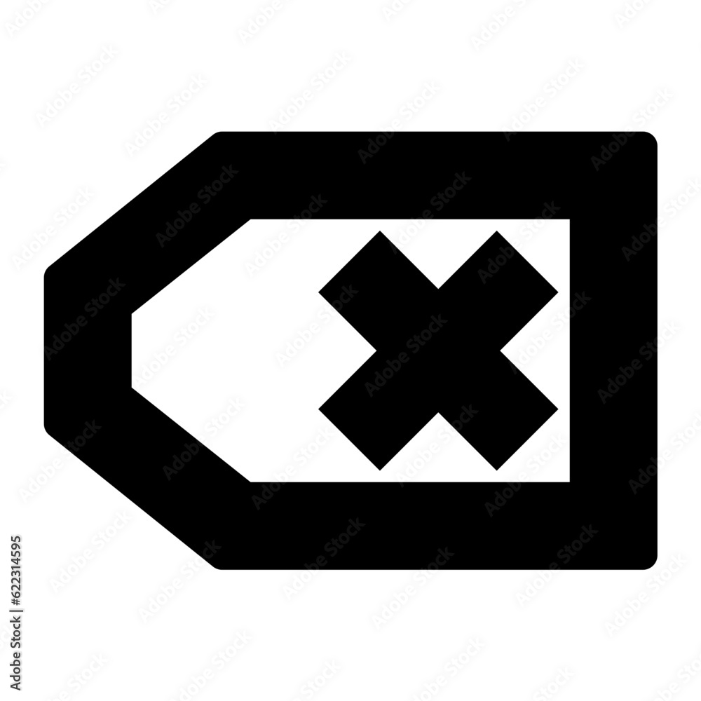 Delete icon. Suitable for website UI design Delete icon. Suitable for website UI design
