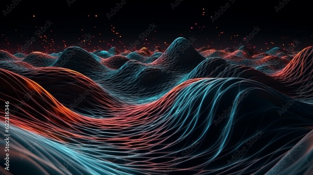 Fototapeta premium The space-time dimension hole