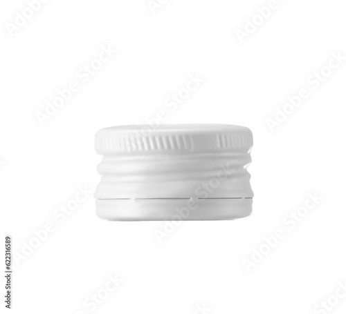 Set of metal screw caps for glass or plastic bottles. isolated. PNG transparent