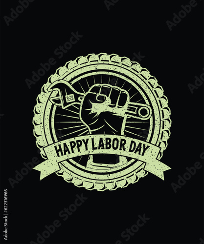 Happy labor day t-shirt design