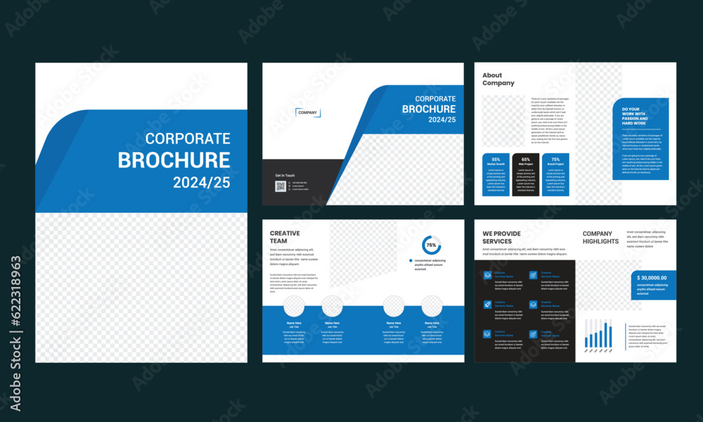 Business brochure pages template