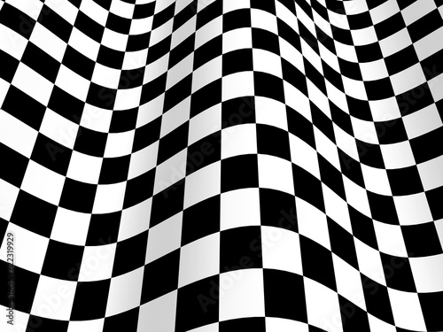 Sports background - abstract checkered flag. 3d render